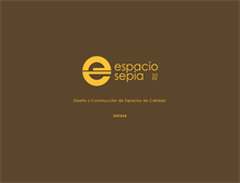 Tablet Screenshot of espaciosepia.com